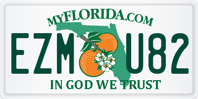 FL license plate EZMU82