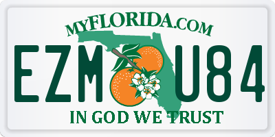 FL license plate EZMU84