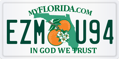 FL license plate EZMU94