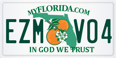 FL license plate EZMV04