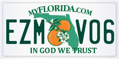 FL license plate EZMV06