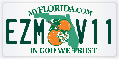 FL license plate EZMV11