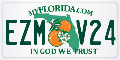 FL license plate EZMV24