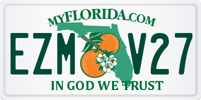 FL license plate EZMV27