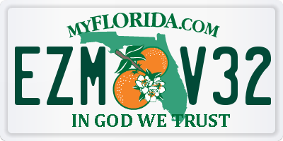 FL license plate EZMV32