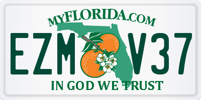 FL license plate EZMV37