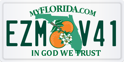 FL license plate EZMV41