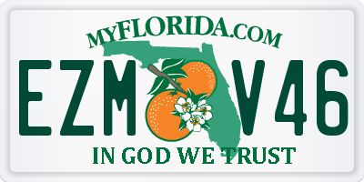 FL license plate EZMV46