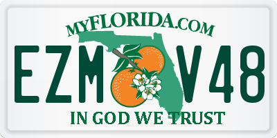 FL license plate EZMV48