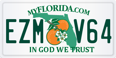 FL license plate EZMV64