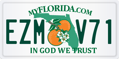 FL license plate EZMV71