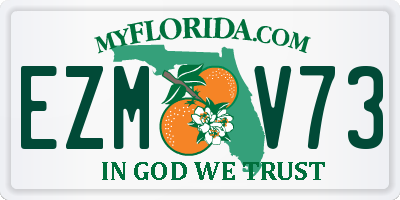 FL license plate EZMV73