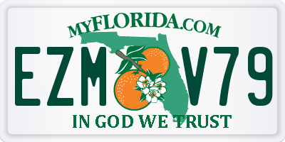 FL license plate EZMV79