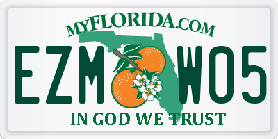 FL license plate EZMW05