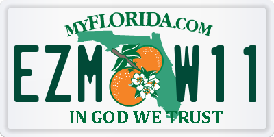 FL license plate EZMW11