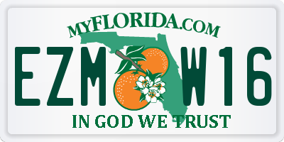 FL license plate EZMW16