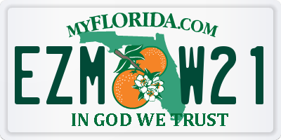 FL license plate EZMW21