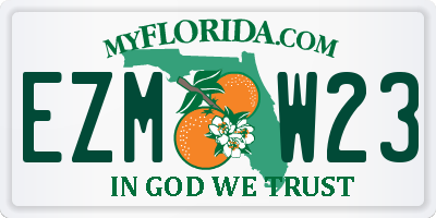 FL license plate EZMW23