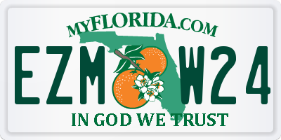 FL license plate EZMW24