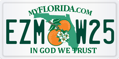 FL license plate EZMW25