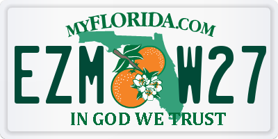 FL license plate EZMW27