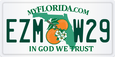 FL license plate EZMW29