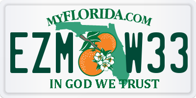 FL license plate EZMW33