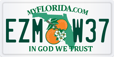 FL license plate EZMW37