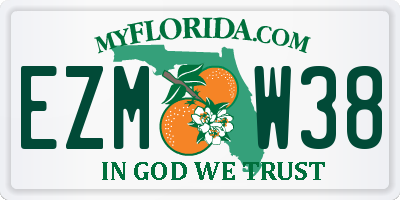 FL license plate EZMW38