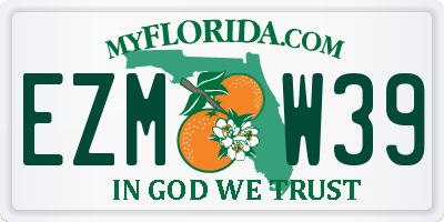 FL license plate EZMW39