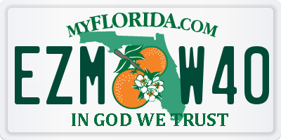 FL license plate EZMW40