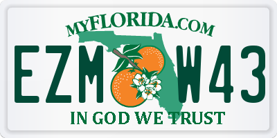 FL license plate EZMW43