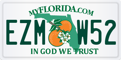 FL license plate EZMW52