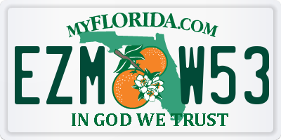 FL license plate EZMW53