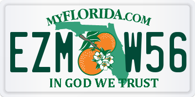 FL license plate EZMW56