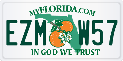 FL license plate EZMW57