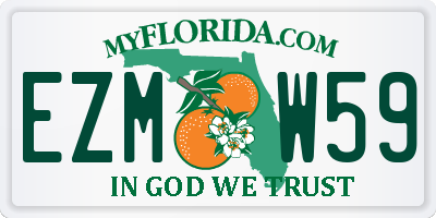 FL license plate EZMW59