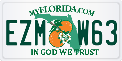 FL license plate EZMW63