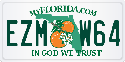 FL license plate EZMW64