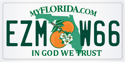 FL license plate EZMW66