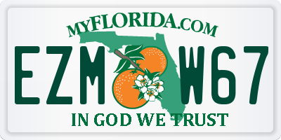 FL license plate EZMW67