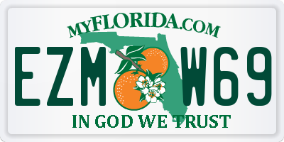 FL license plate EZMW69