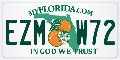 FL license plate EZMW72