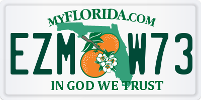 FL license plate EZMW73