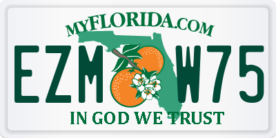 FL license plate EZMW75