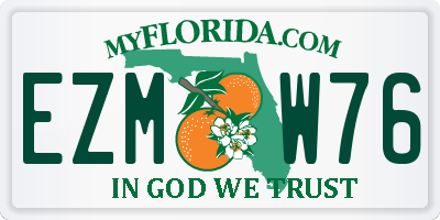 FL license plate EZMW76