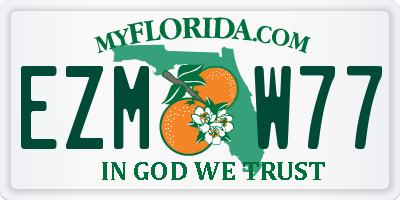 FL license plate EZMW77