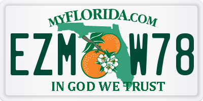 FL license plate EZMW78