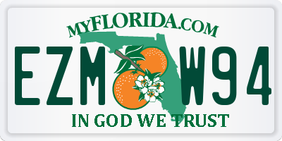 FL license plate EZMW94