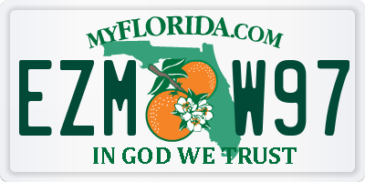 FL license plate EZMW97